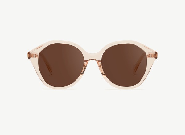 Front view of a pair of eyeglasses called the Angel in Nude