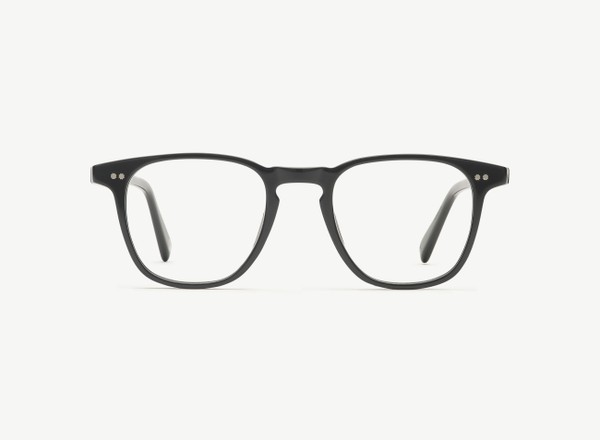 Front view of a pair of eyeglasses called the Architect in Black