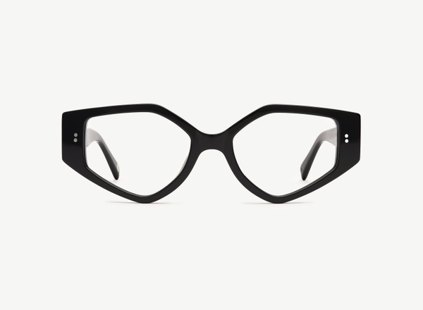 Front view of a pair of eyeglasses called the Violinist in Black