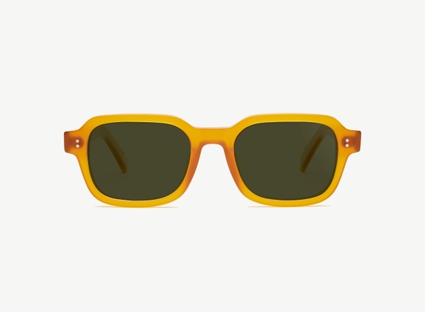 Front view of a pair of eyeglasses called the Prophet in Marigold