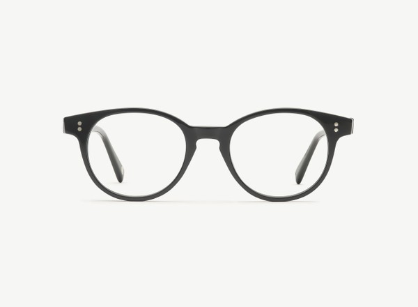 Front view of a pair of eyeglasses called the Londoner in Black