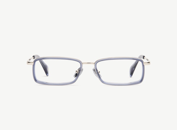 Front view of a pair of eyeglasses called the Pulse in Midnight