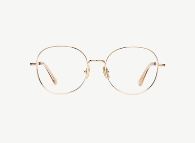 A pair of eyeglasses called the Guardian in Gold colour