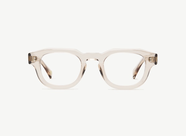 Front view of a pair of eyeglasses called the Cosmonaut in Nude