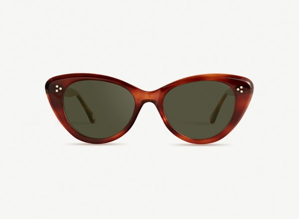 Front view of a pair of eyeglasses called the Icon in Havana