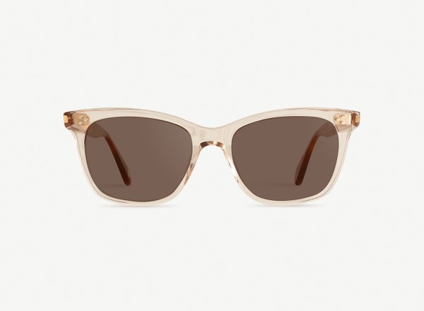 Front view of a pair of eyeglasses called the Model in Sunrise