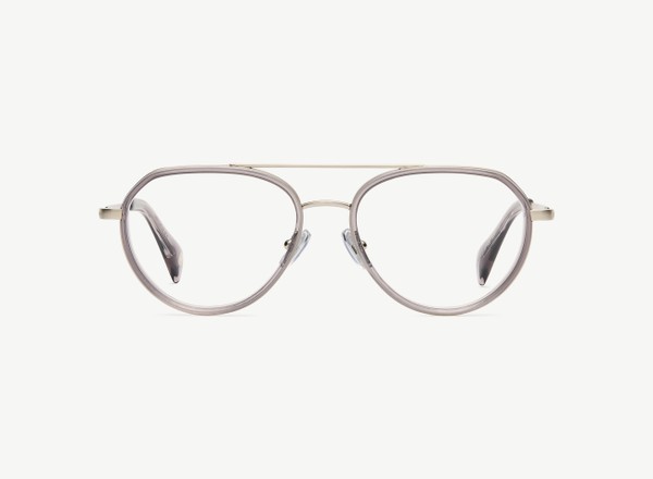Front view of a pair of eyeglasses called the Voyager in Shadow
