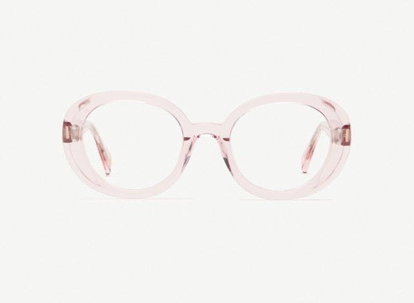 Front view of a pair of eyeglasses called the Collector in Soda