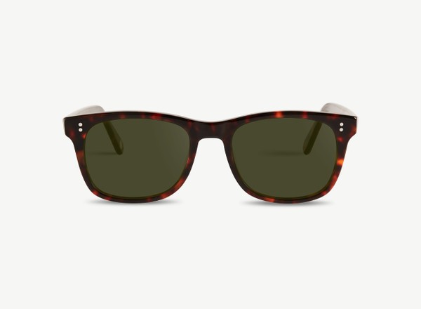 Front view of a pair of eyeglasses called the Founder in Espresso