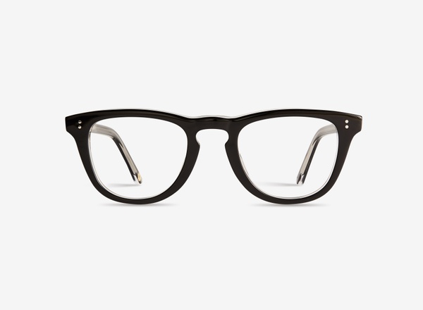 Front view of a pair of eyeglasses called the Pianist in Black
