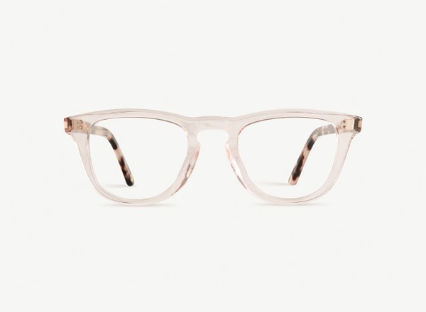 Front view of a pair of eyeglasses called the Pianist in Rose