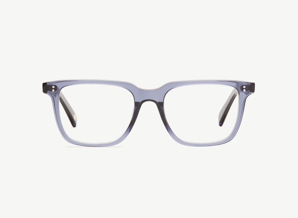 Front view of a pair of eyeglasses called the Leader in Midnight