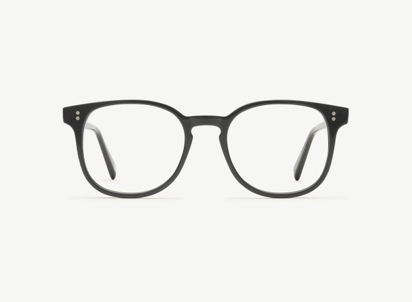 Front view of a pair of eyeglasses called the Superhero in Black