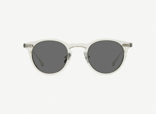 Front view of a pair of eyeglasses called the Alchemist in Smoke