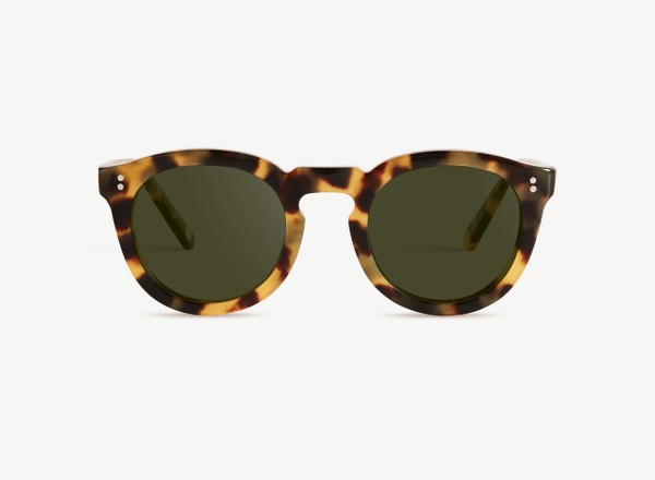 Front view of a pair of eyeglasses called the Charmer in Turtle
