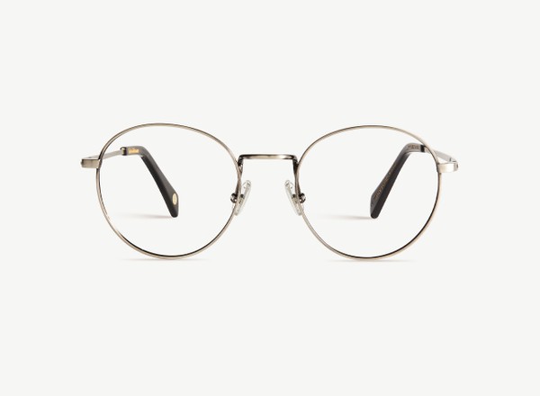 Front view of a pair of eyeglasses called the Virtuoso in Gunmetal