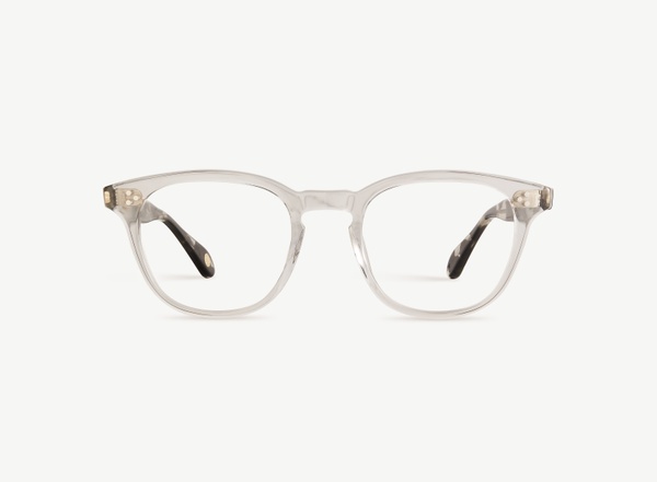 Front view of a pair of eyeglasses called the Believer in Frost