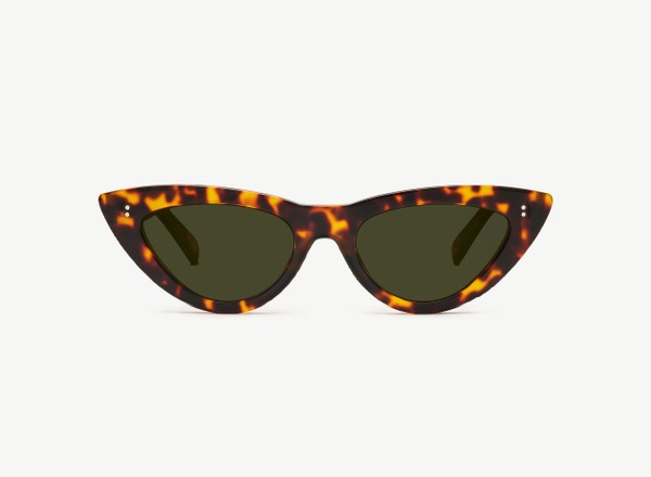 Front view of a pair of eyeglasses called the Beauty in Tortoise