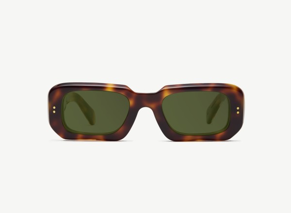Front view of a pair of eyeglasses called the Ripple in Tortoiseshell