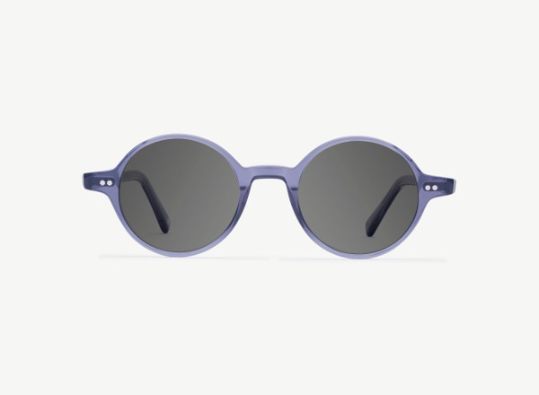 Front view of a pair of eyeglasses called the Visionary in Midnight