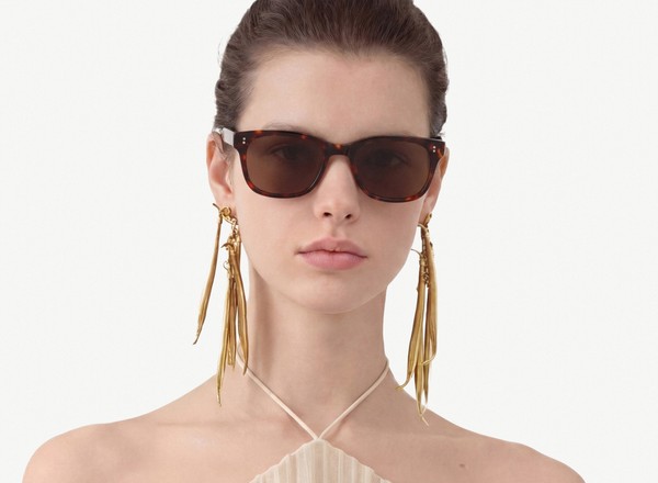 Front view of a pair of eyeglasses called the Creator in Chocolate