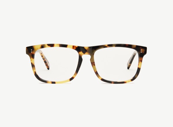 Front view of a pair of eyeglasses called the Captain in Turtle