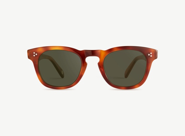 Front view of a pair of eyeglasses called the Diva in Amber