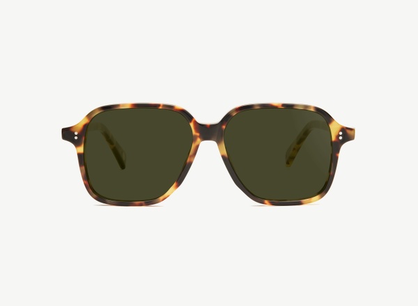 Front view of a pair of eyeglasses called the Legend in Turtle