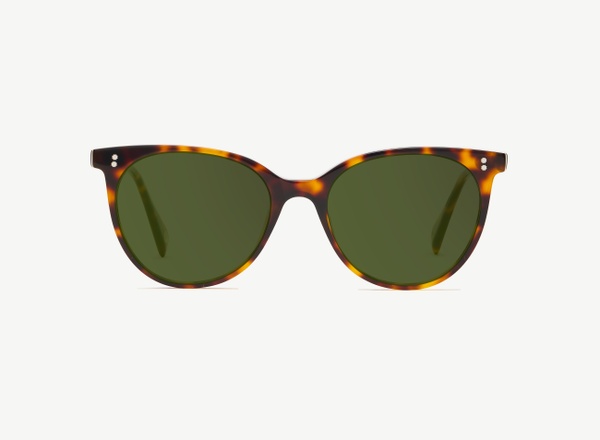 Front view of a pair of eyeglasses called the Perfumer in Tortoise