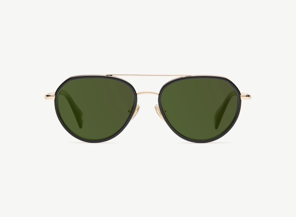 Front view of a pair of eyeglasses called the Voyager in Black