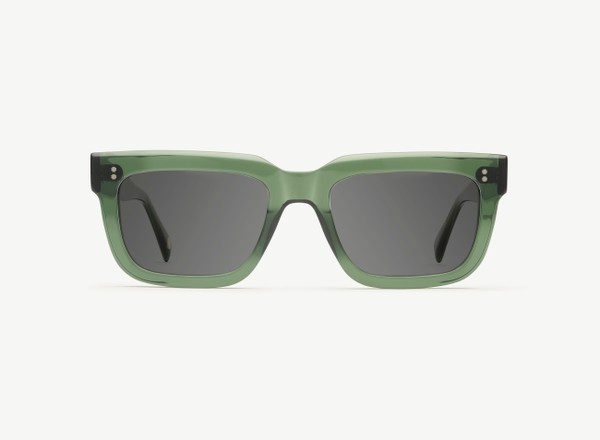 Front view of a pair of eyeglasses called the Torino in Jade