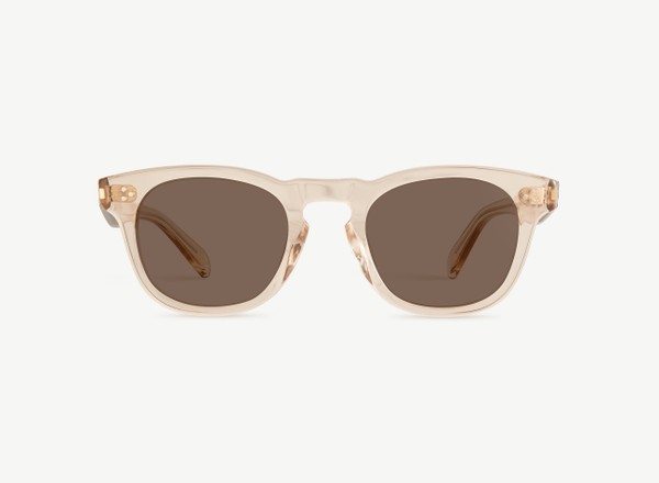 Front view of a pair of eyeglasses called the Diva in Nude