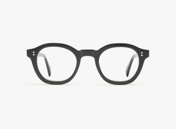 Front view of a pair of eyeglasses called the Designer in Black