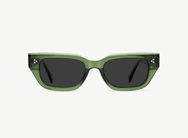 Front view of a pair of eyeglasses called the Publicist in Jade