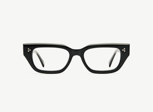 Front view of a pair of eyeglasses called the Publicist in Black