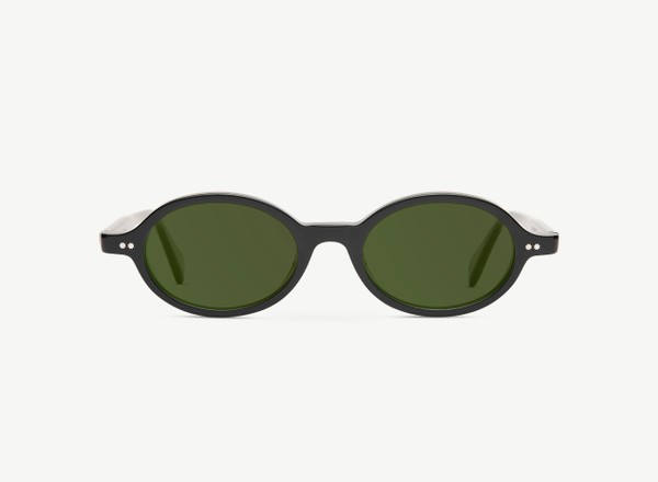Front view of a pair of eyeglasses called the Archivist in Black