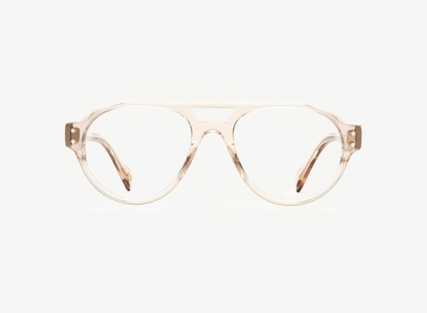 Front view of a pair of eyeglasses called the Sailor in Nude