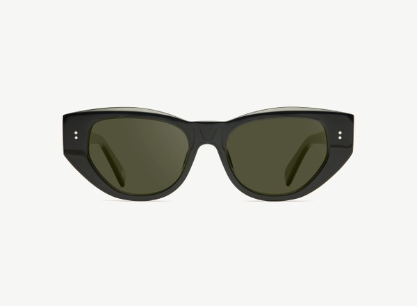 Front view of a pair of eyeglasses called the Rebel in Black
