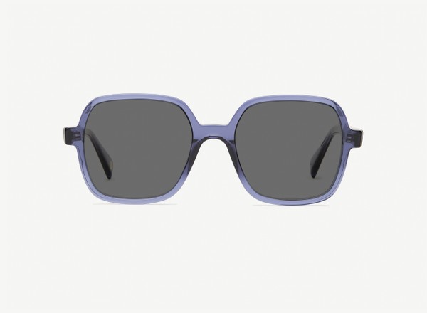 Front view of a pair of eyeglasses called the Reporter in Midnight