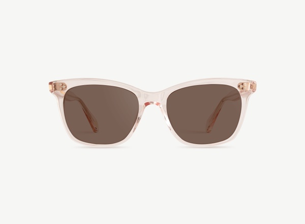 Front view of a pair of eyeglasses called the Model in Soda