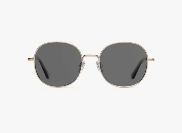 Front view of a pair of eyeglasses called the Guardian in Gunmetal