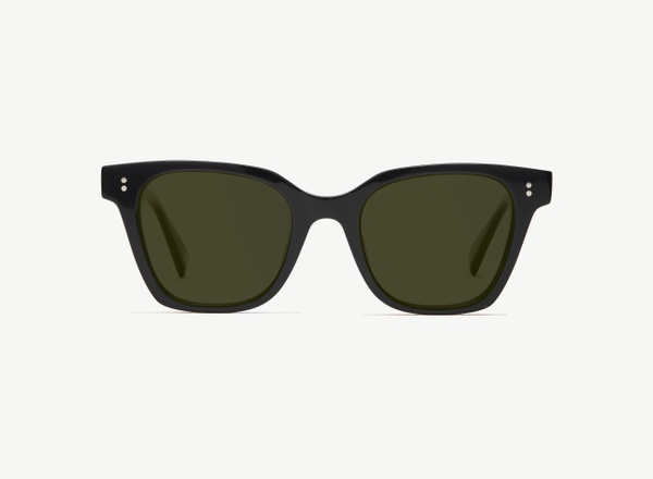 Front view of a pair of eyeglasses called the Lecturer in Black