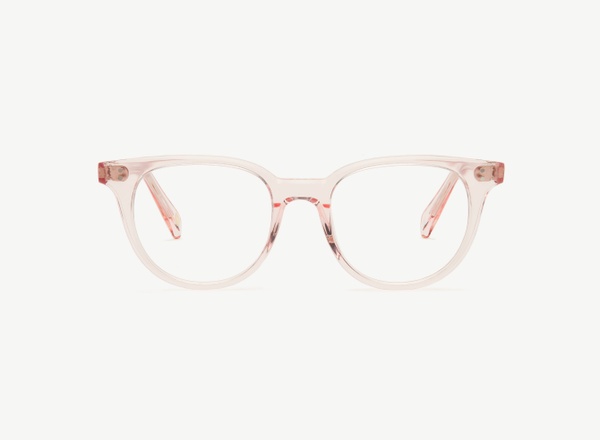 Front view of a pair of eyeglasses called the Aesthete in Soda