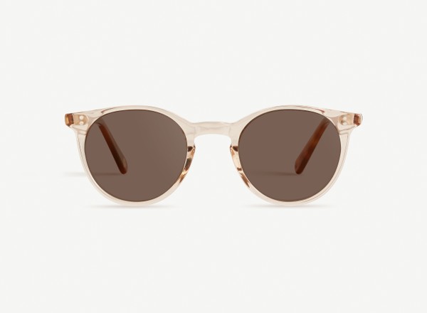 Front view of a pair of eyeglasses called the Traveller in Sunrise