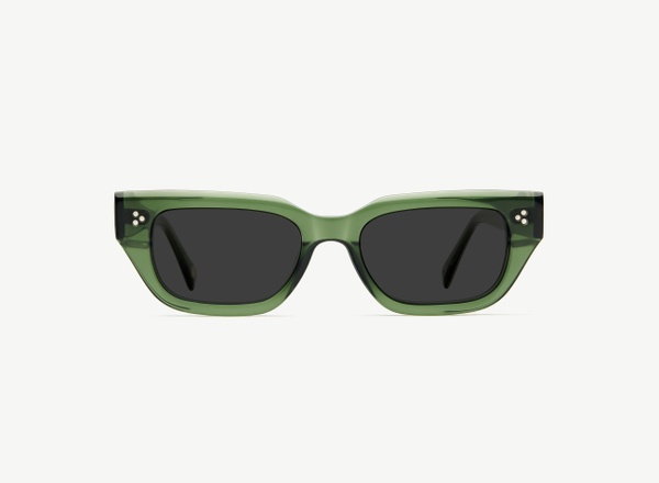 Front view of a pair of eyeglasses called the Publicist in Jade