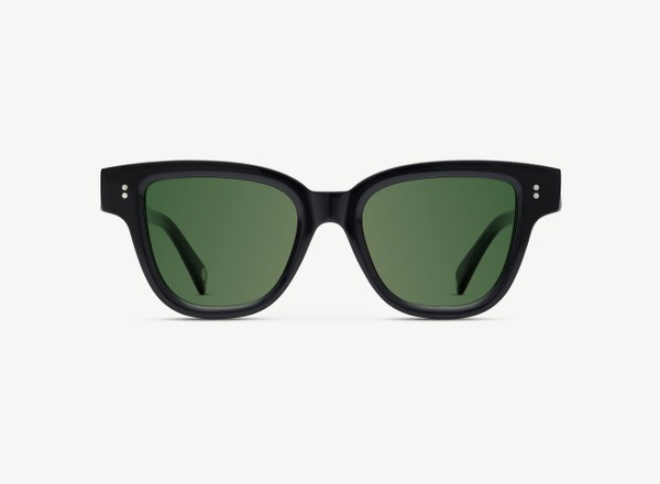 Front view of a pair of eyeglasses called the Singer in Black