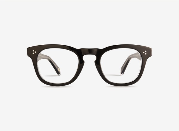 Front view of a pair of eyeglasses called the Diva in Black