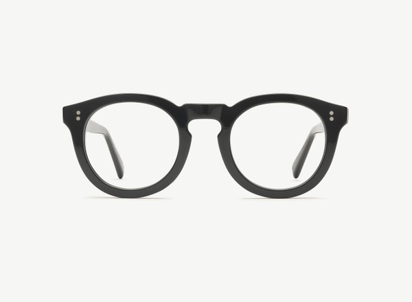 Front view of a pair of eyeglasses called the Charmer in Black