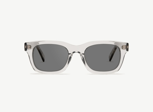 Front view of a pair of eyeglasses called the Partner in Frost