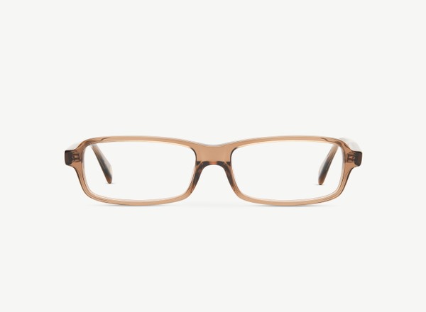 A pair of eyeglasses called the Blade in Cocoa colour